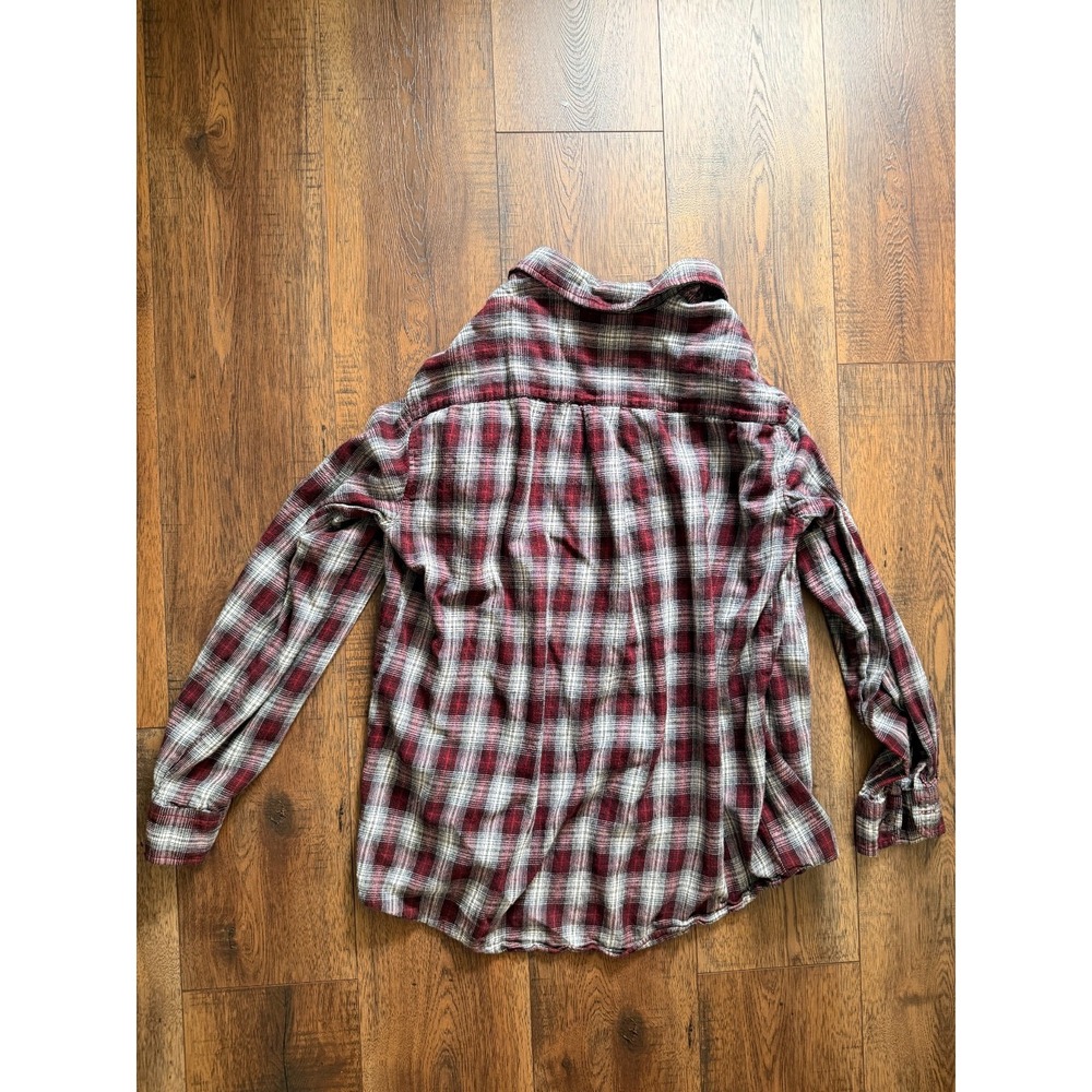 Vintage 90s St. John's Bay Plaid Flannel Shirt Large Tall LT Grunge - Picture 2 of 5